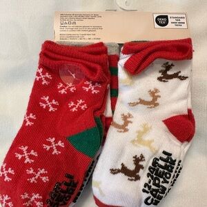 Capelli of New York Kids Holiday Socks - Red and White